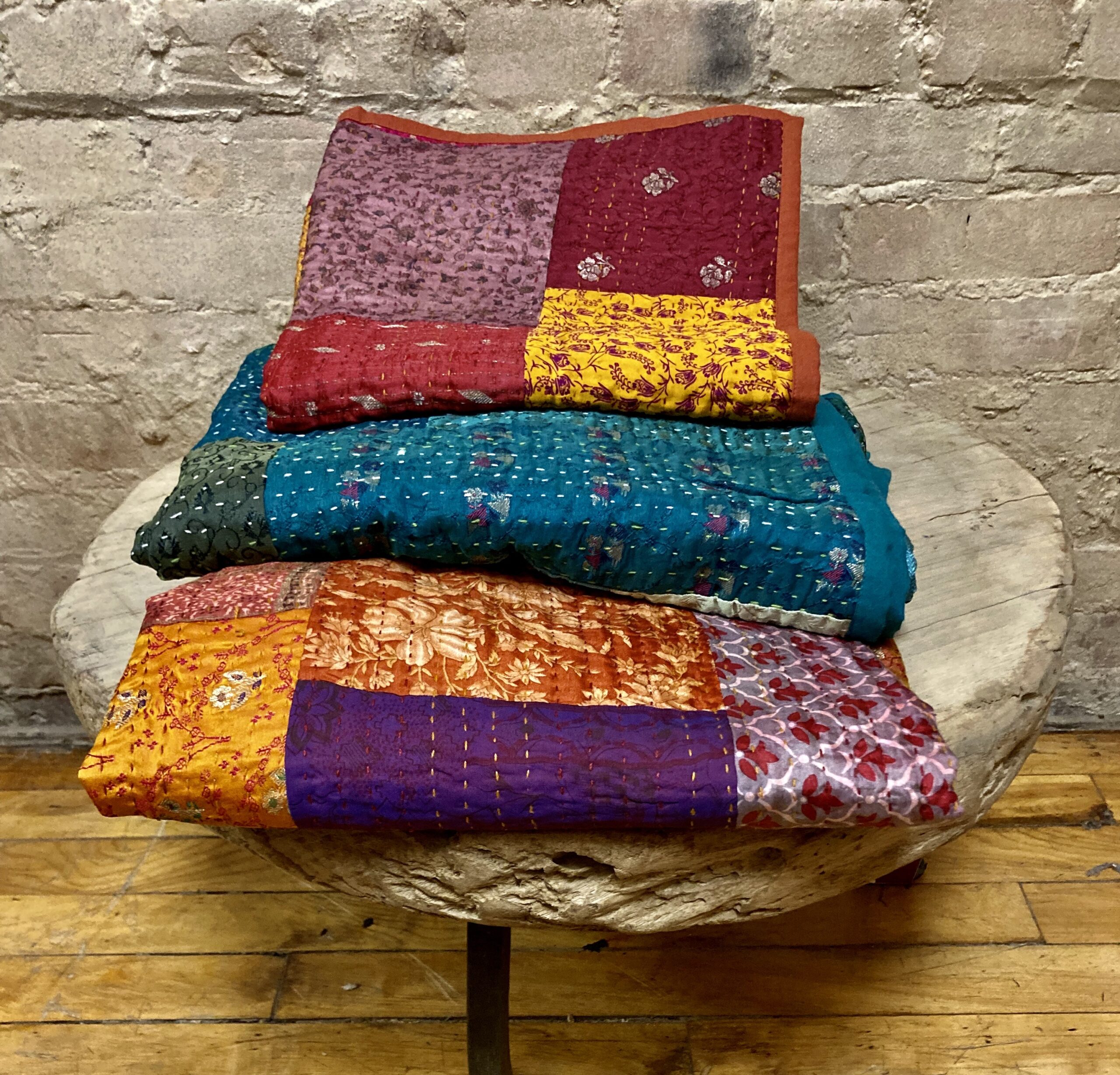 THROW – HAND STITCHED / PATCHWORK
