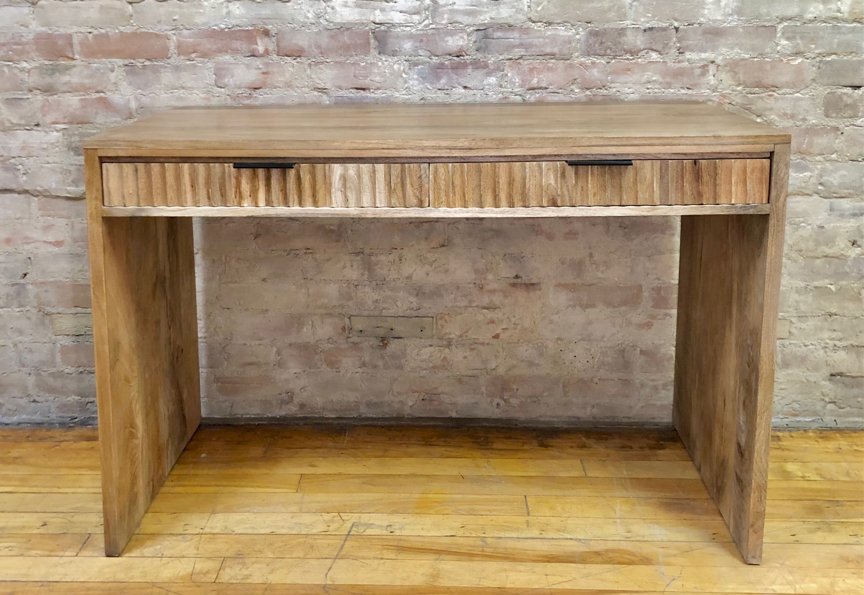 CONSOLE / DESK  – TWO TEXTURED DRAWERS