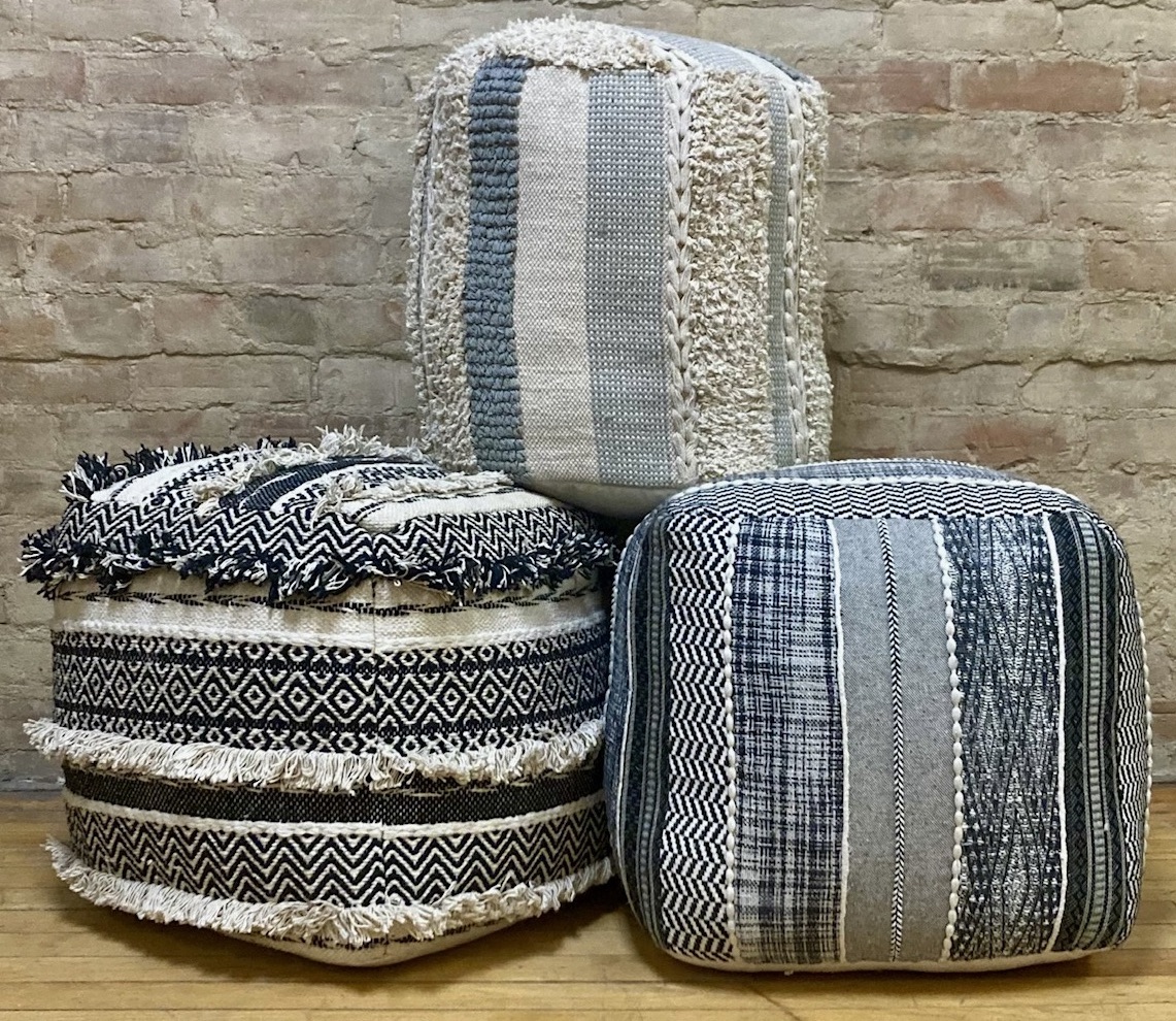 POUF / STOOL – 100% HANDLOOM COTTON