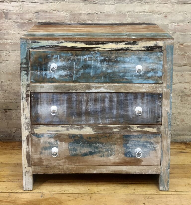 DRESSER – RECYCLED WOOD – THREE DRAWERS