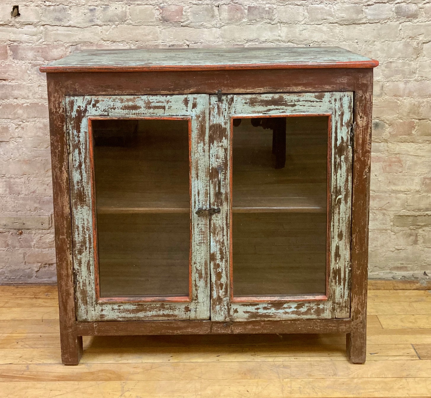 CABINET – VINTAGE ORIGINAL – TWO GLASS DOORS