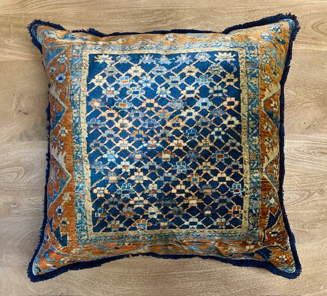 PILLOW – VELVET – JALI PRINT – 20″