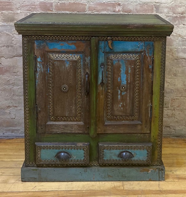 SIDE BOARD – TWO DOORS + TWO DRAWERS – METAL DETAIL