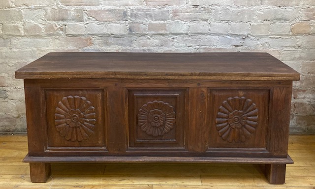BOX – THREE CARVED PANELS