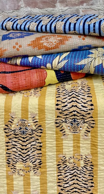 QUILTS – HAND STITICHED PRINTED – KANTHAS VINTAGE AND NEW